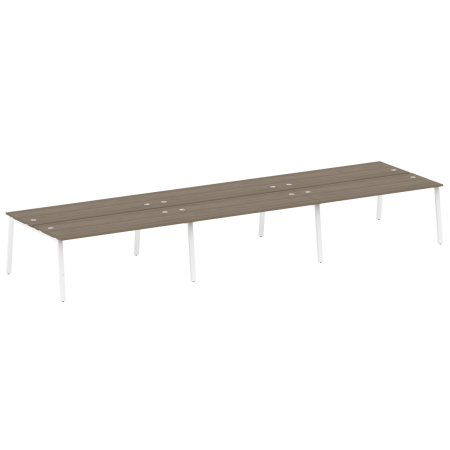 Рабочая станция на 6 рабочих места на А-образном м/к Metal System Style БА.СМ-6.5 5400x1475x750