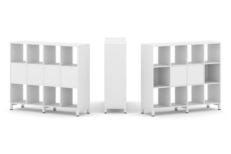 Набор стеллажа 1 сторонний, 3 яруса SN.NS-341 (1488х400х1248)
