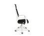 Кресло офисное / IQ / (white+black) белый пластик / черная ткань