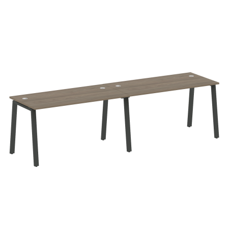 Рабочая станция на 2 рабочих места на А-образном м/к Metal System Style БА.СМ-2.3 2800x720x750