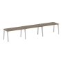 Рабочая станция на 3 рабочих места на А-образном м/к Metal System Style БА.СМ-3.3 4200x720x750