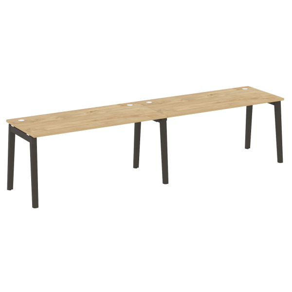 Рабочая станция на деревянных опорах Onix Wood OW.RS-2.4.7 3160x720x750