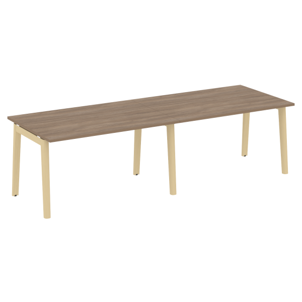 Стол переговорный на деревянных опорах Onix Wood OW.PRG-2.3 2760x980x750