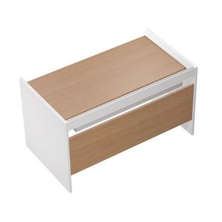 Стол письменный на опорах ДСП c ProSystem Profiquadro КВ 1203 БВ 1650x806x835 (Белый премиум / Вишня скандинавская)