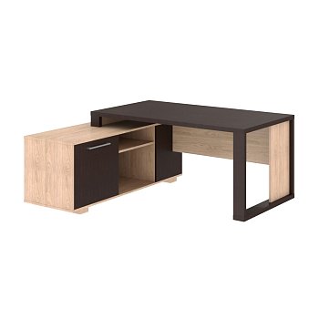 Стол руководителя на опорной тумбе, левый Alto ACT 1716 L 1750x1600x750