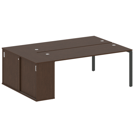 Рабочая станция с опорным шкафом-купе Metal System Style БП.РС-СШК-1.5 2210x1475x750