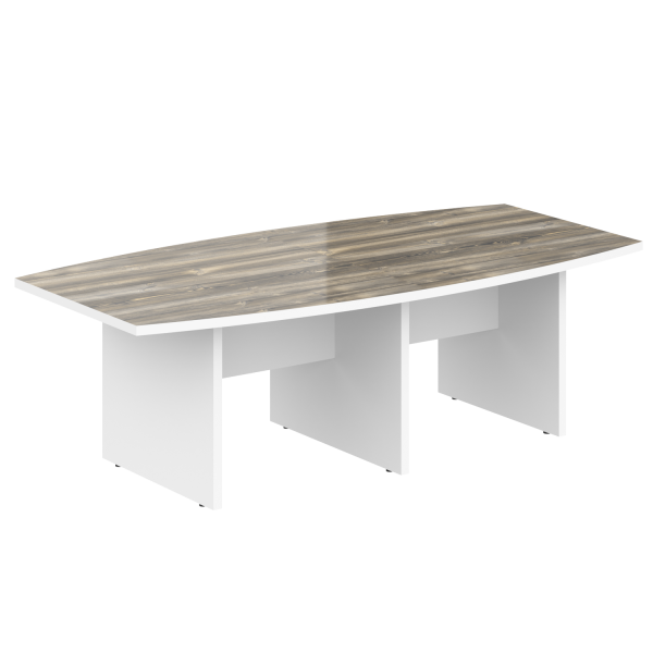 Стол для переговоров Morris MCT 2412 2400x1200x750 (Дуб Базель/Белый)