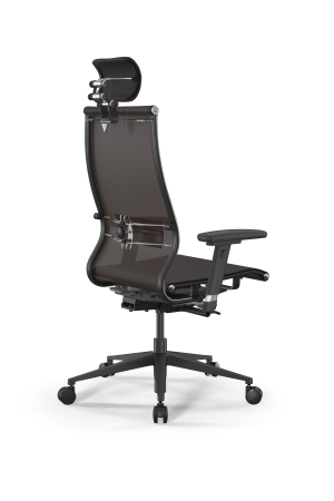 Кресло для руководителя Метта SynchroSit 10 L2-107D - TV /Km00/Nb00/D03P/H3mL-3D(M24.B11.G19.W03) (Коричневый)
