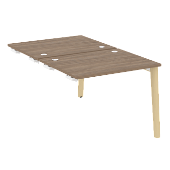 Стол-приставка двойной на деревянных опорах Onix Wood OW.D.SPR-1.8 980x1635x750