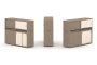 Тумба двойная + низкая надставка ES.NB.2N-21 (1500х410х1135)