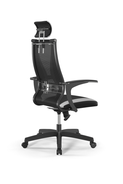 Кресло для руководителя Метта Sit 10 B2-170U - T+UMF(SY271)+Extra /Kb38/Wh09/U0mL-b/H3mL-Pf-2D(M09.B (Черный | Белый)