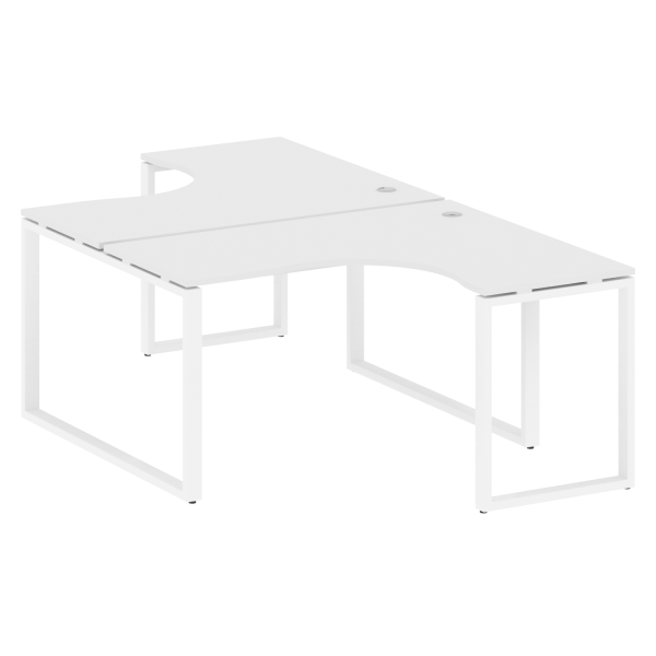Рабочая станция криволинейная Metal System Style БО.РАС-СА-2.3 1400x2435x750