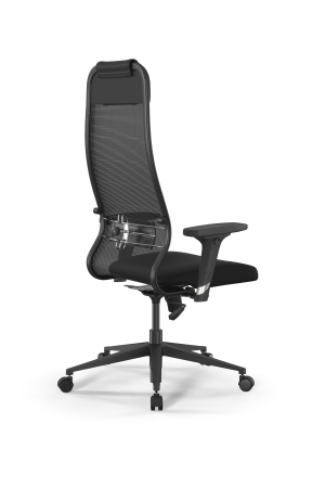 Кресло для руководителя Метта Sit 10 B1-111D - X2+UMF(X1) /Ub00/Wh00/D02P(M09.B11.G19.W02) (Черный)
