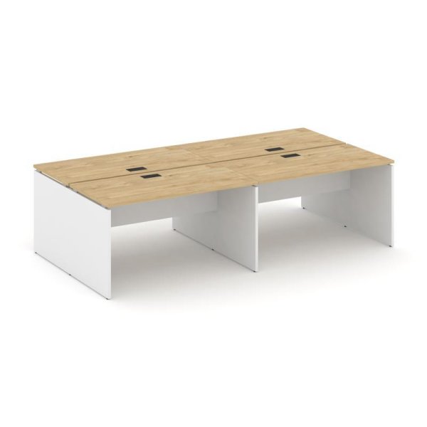 Рабочая станция 2-х сторонняя SN-D.DRS-044 (3160х1432х750) (Тиквуд Светлый/Белый)