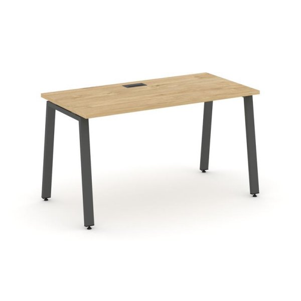 Стол письменный SN-6A.SP-021 (980х800х750) (Тиквуд Светлый/Металл Антрацит)