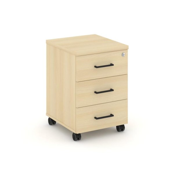 Тумба мобильная 3 ящика стандартные колеса SN.TM-002 (416х460х611)