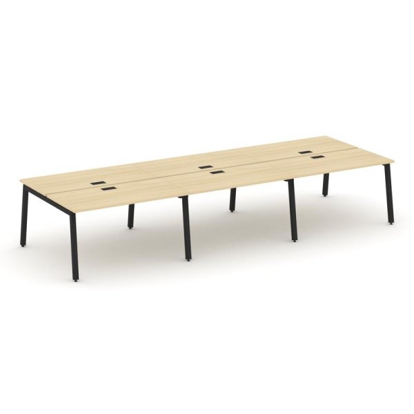 Рабочая станция 2-х сторонняя SN-5A.DRS-063 (4140х1232х750) (Акация Лорка/Металл Черный)