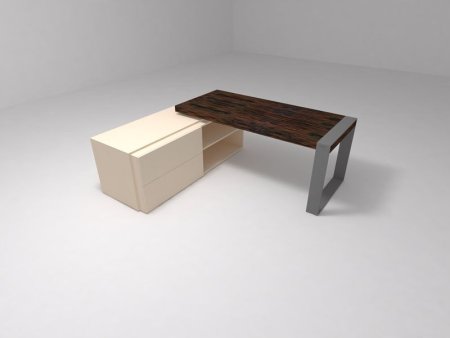 Стол для опорной тумбы Brix BR.00.13 2000x800x750 (Бежевый (акрил)Серый)